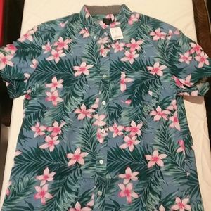 Jcrew mens Hawaiian style button up shirt